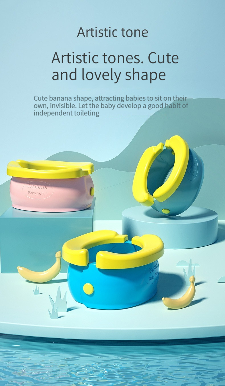 Portable Potty for Kids Travel Foldable Baby Potty Training Seat Outdoor and Indoor Easy to Clean